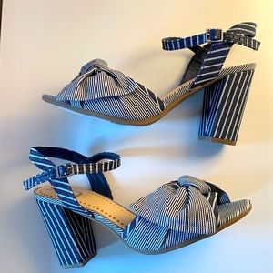 Sam Edelman Circus striped Bow sandals